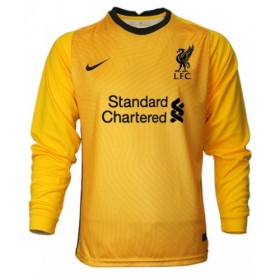 Jalkapallo Pelipaidat Liverpool Maalivahti Vieraspaita 2020-2021 Pitkähihainen